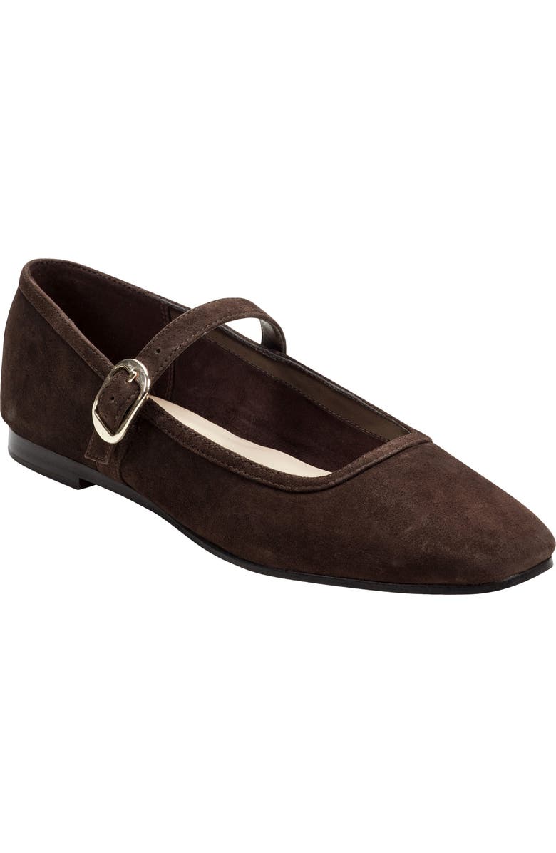 Marc Fisher LTD Garissa Mary Jane Flat, Main, color, Dark Brown