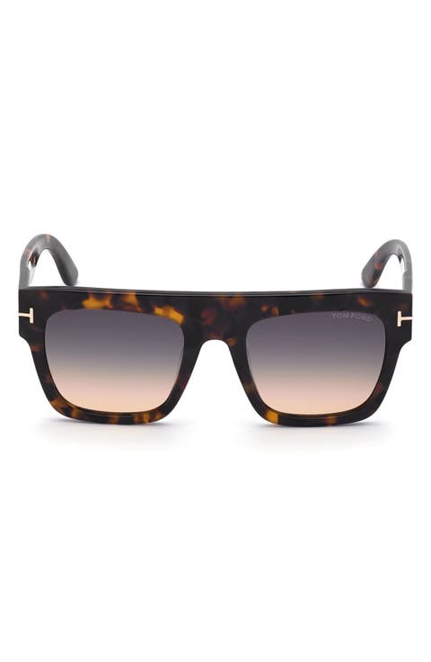 Renee 52mm Gradient Flat Top Square Glasses