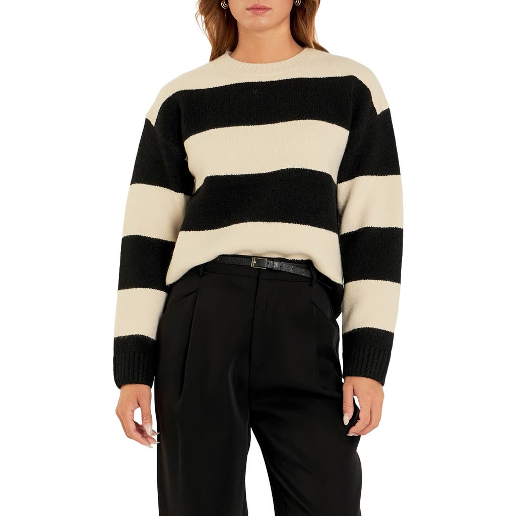 English Factory Bold Stripe Crewneck Sweater