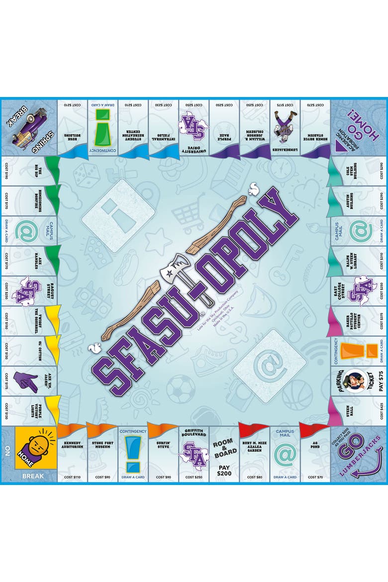 Sfasuopoly Monopoly Board Game, Alternate, color, Multicolored