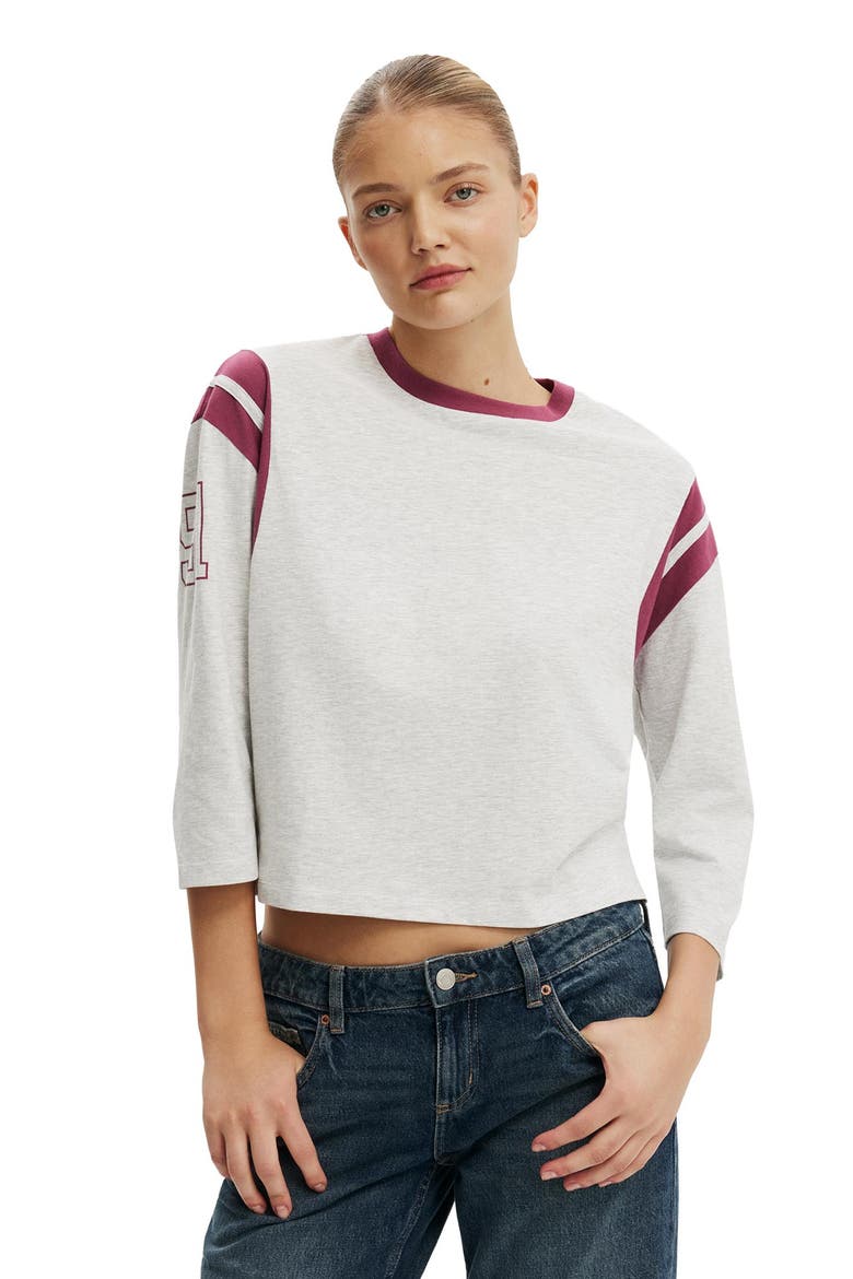 Women's 3/4 Sleeve Graphic Tee, Main, color, Original Athletics  Soft
