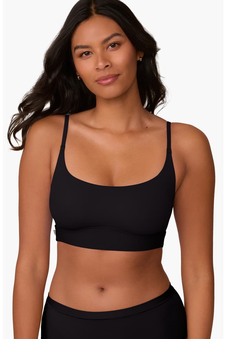 Bliss Scoop Bralette, Main, color, Black