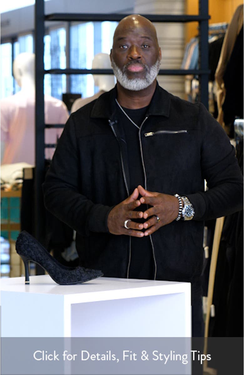 Romi Floral Mesh Pointed Toe Pump, sales video thumbnail