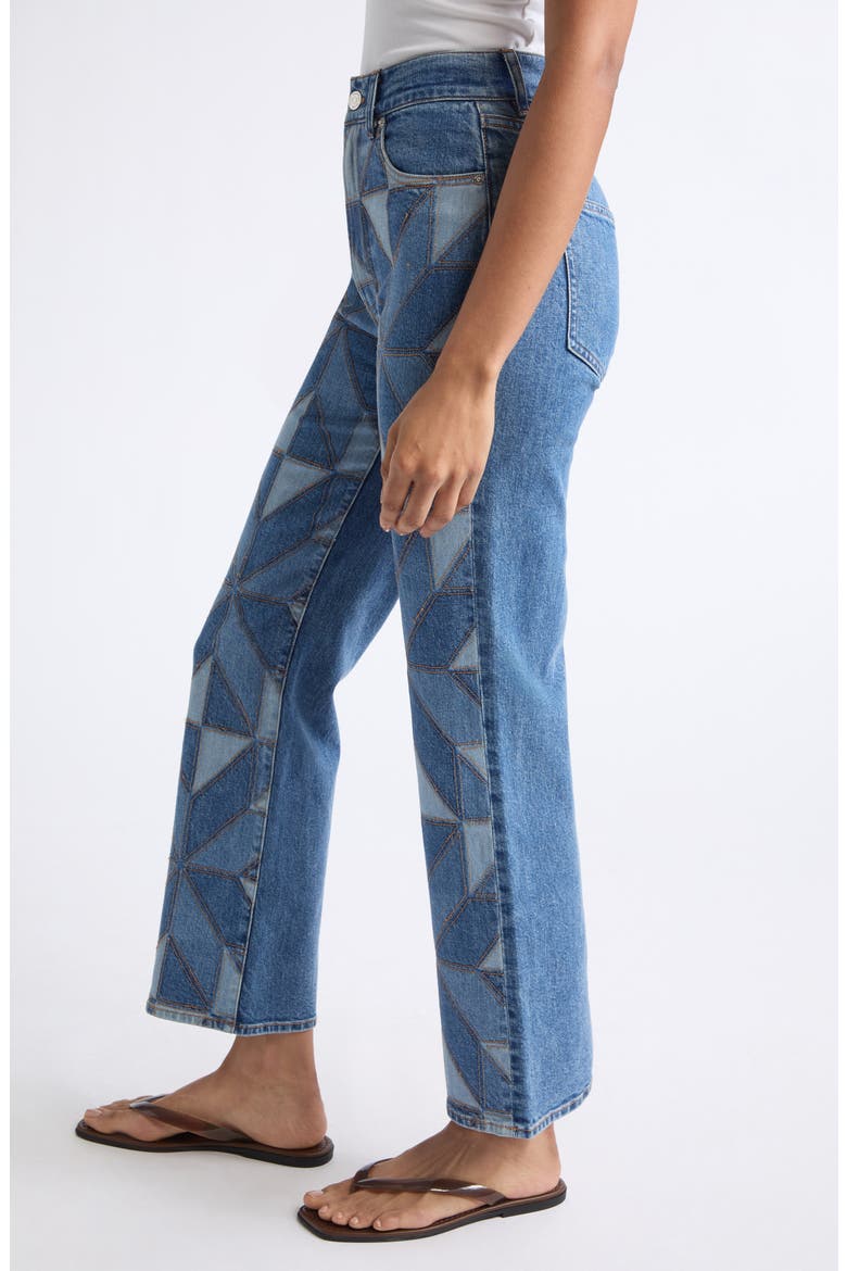 Dylan High Waist Ankle Straight Leg Jeans, Alternate, color, PRISM BLUE