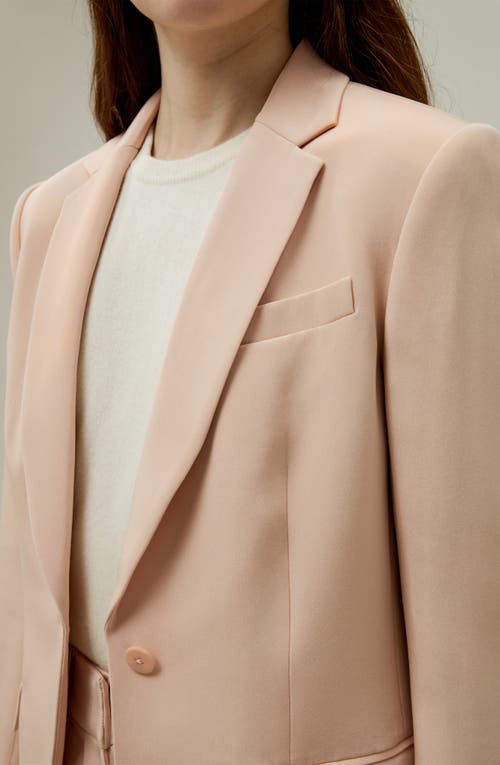 Lilysilk Mahogany Rose Silk Blazer In Mahogany Rose