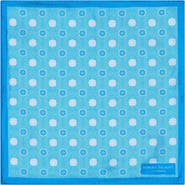 Robert Talbott York Geo Herringbone Pocket Square