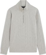 Ted Baker Dougles Texture Quarter Zip Sweatshirt