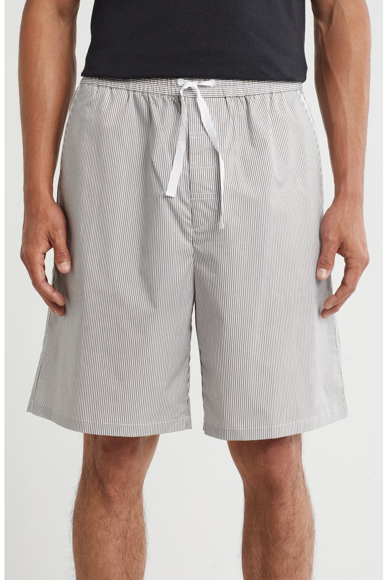 Irving Stripe Shorts, Main, color, BROWN STRIPE