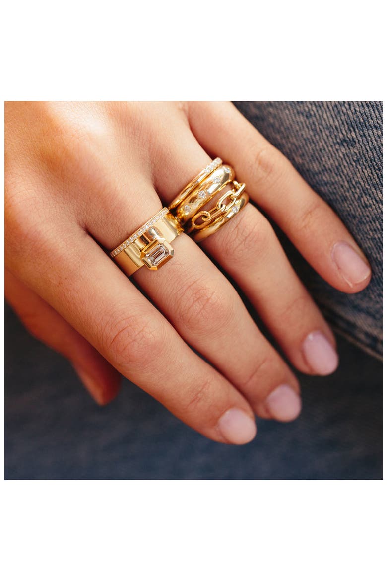 Square Oval Ring, Alternate, color, YELLOW GOLD