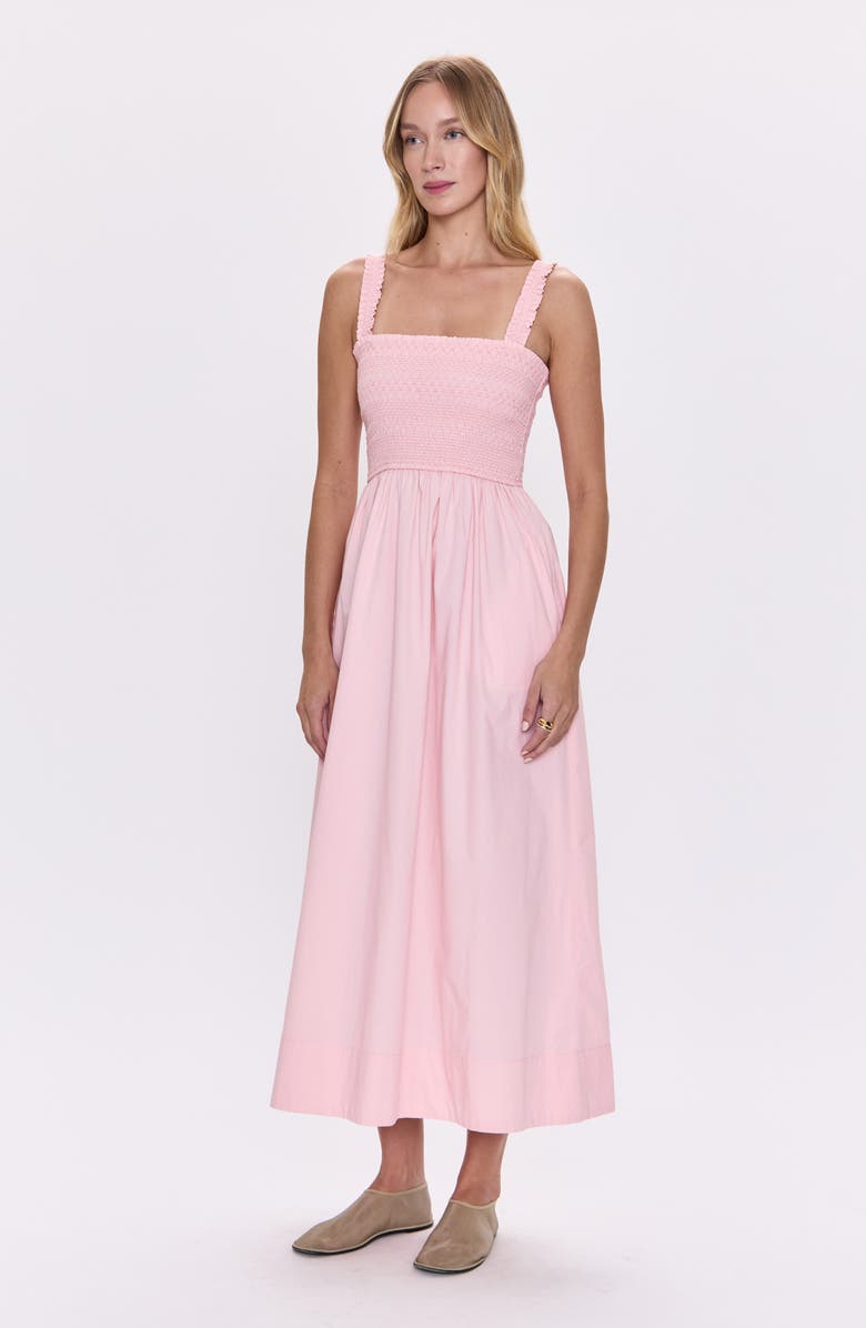 Pistola Genevieve Stretch Cotton Maxi Sundress, Alternate, color, Pink Salt