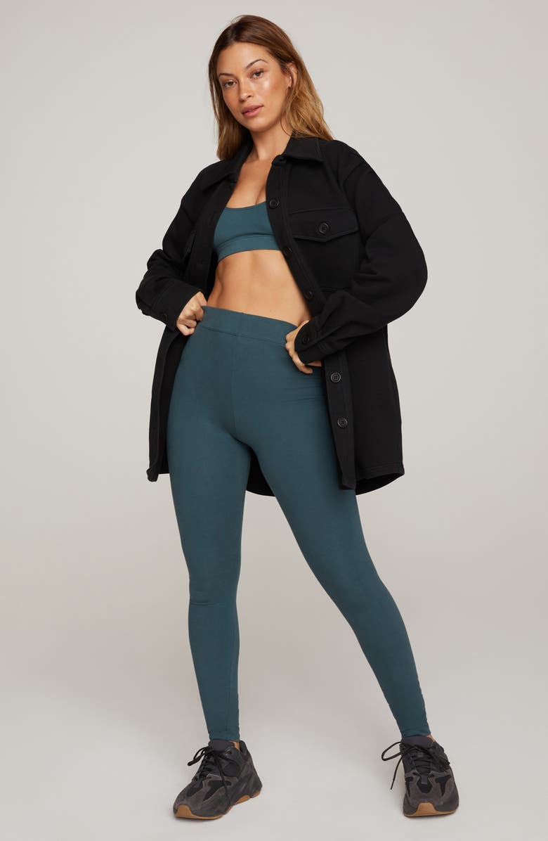 Good American Fleece Shirt Jacket, Alternate, color, 