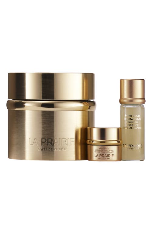 La Prairie Pure Gold Essence Skincare Ritual Set In Gold