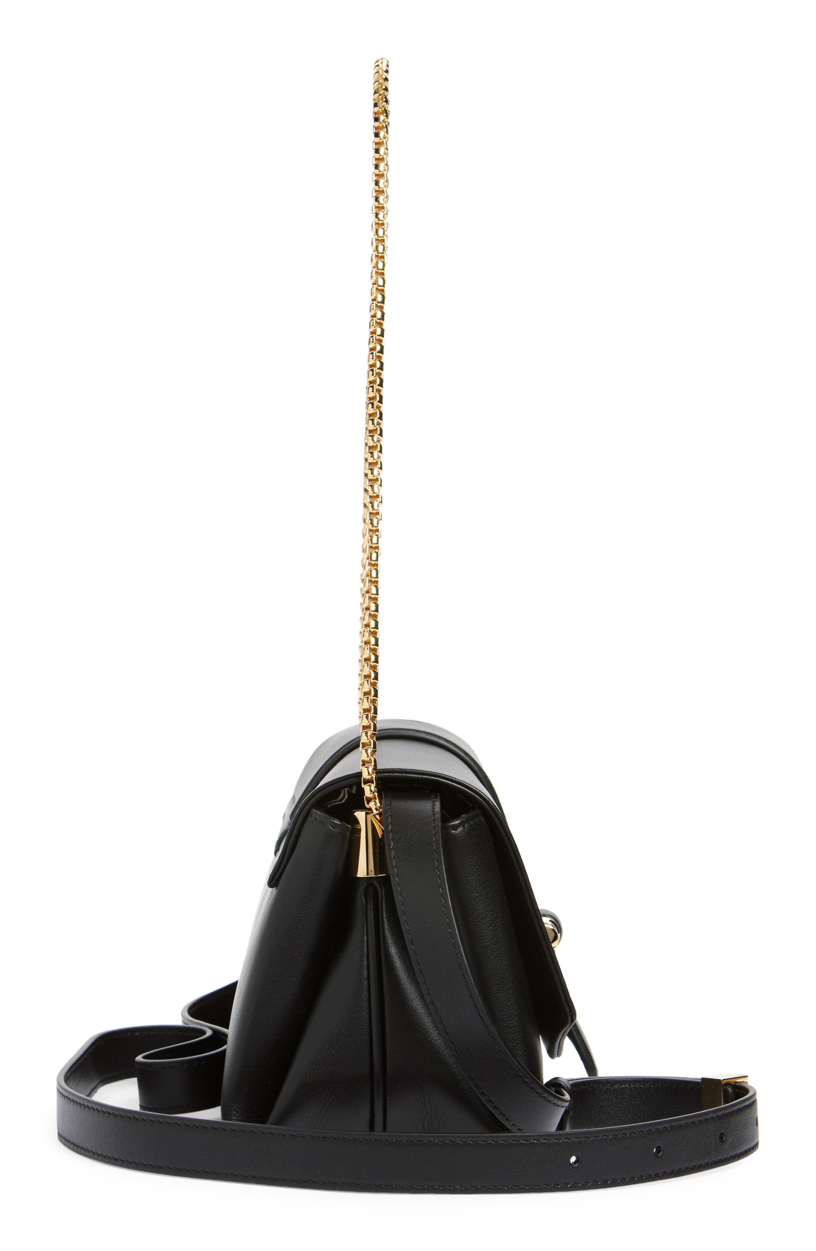 FERRAGAMO Small New Front Flap Crossbody Bag, Alternate, color, Nero