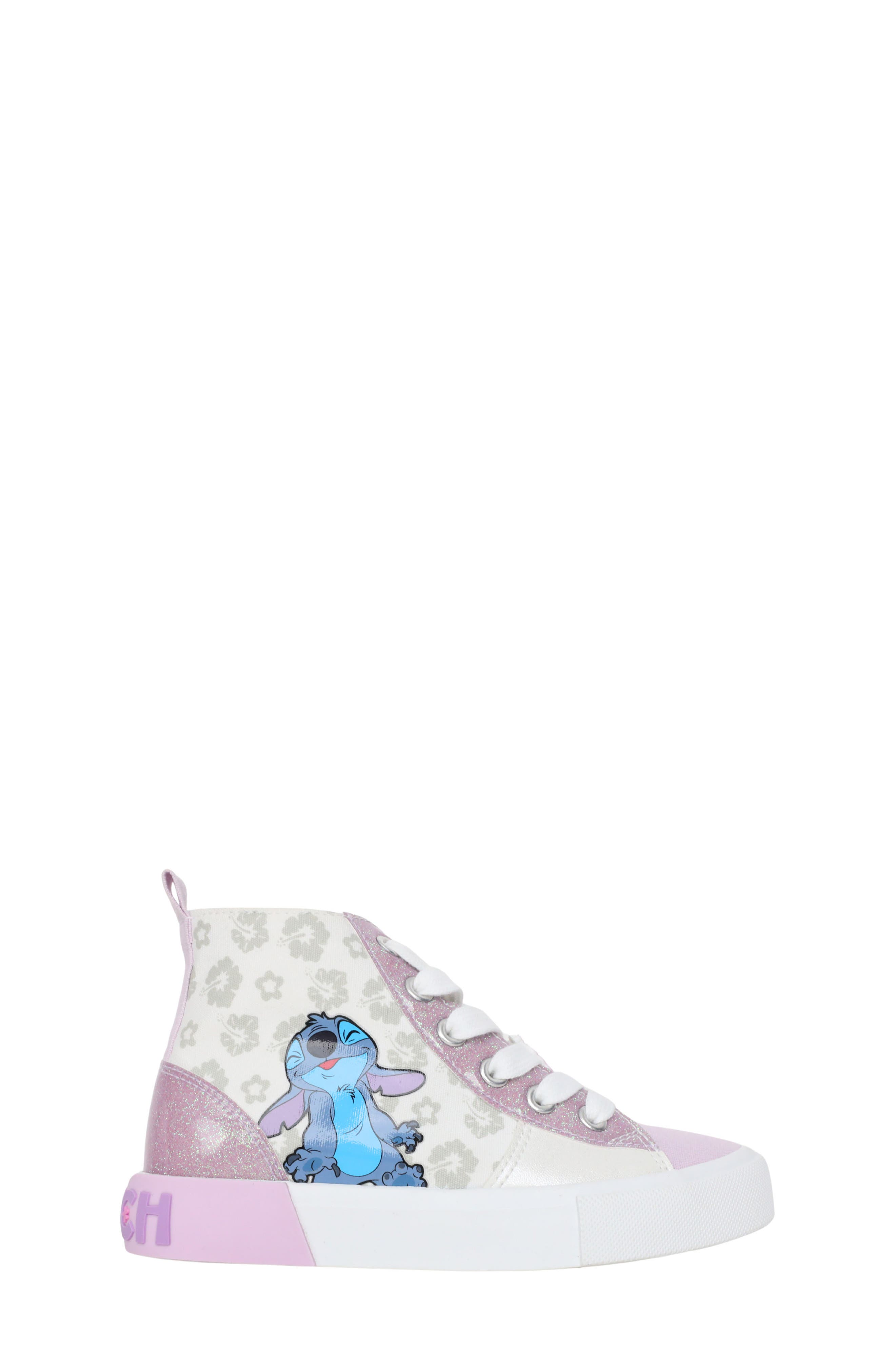Ground Up Kids' Disney Stitch High Top Sneaker, Alternate, color, White