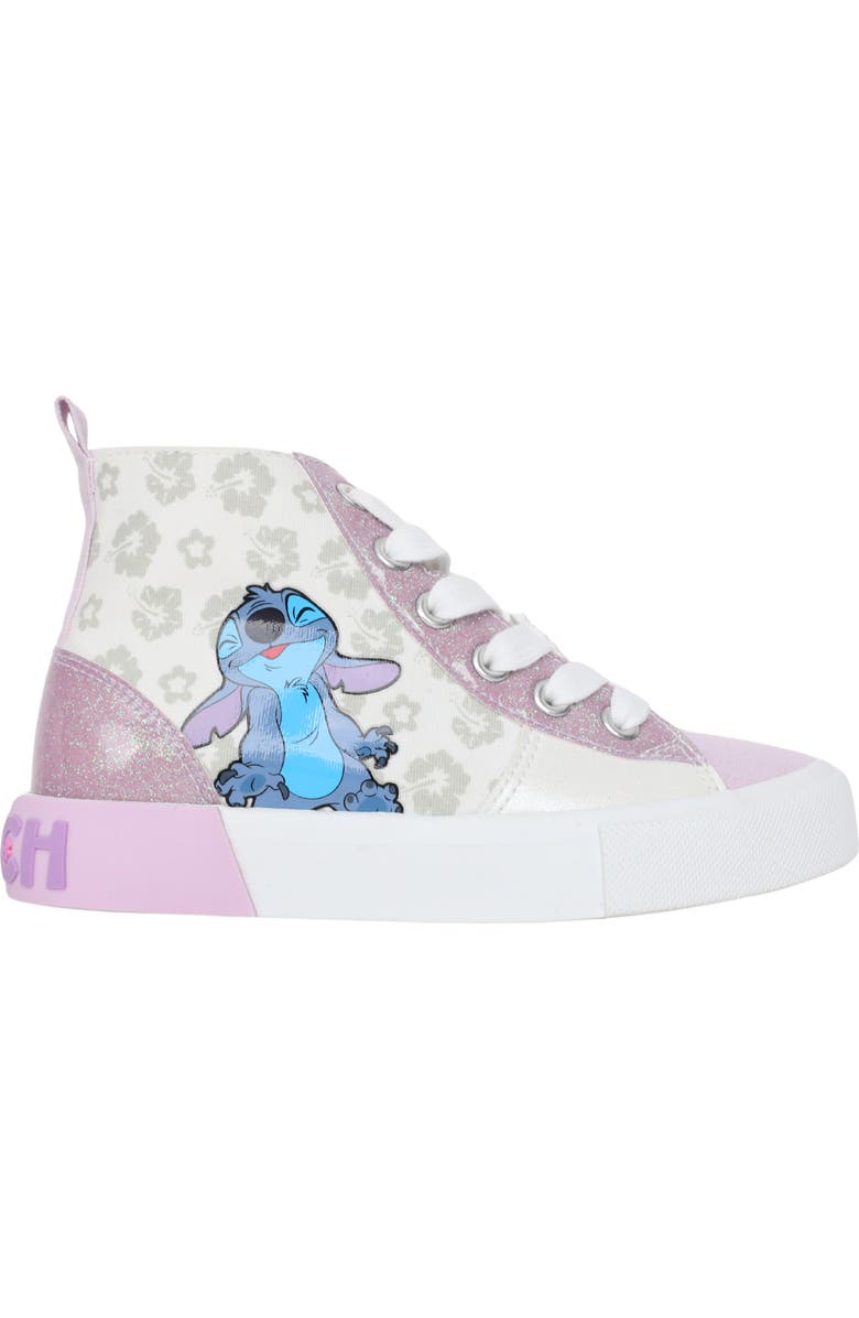 Ground Up Kids' Disney Stitch High Top Sneaker, Alternate, color, White