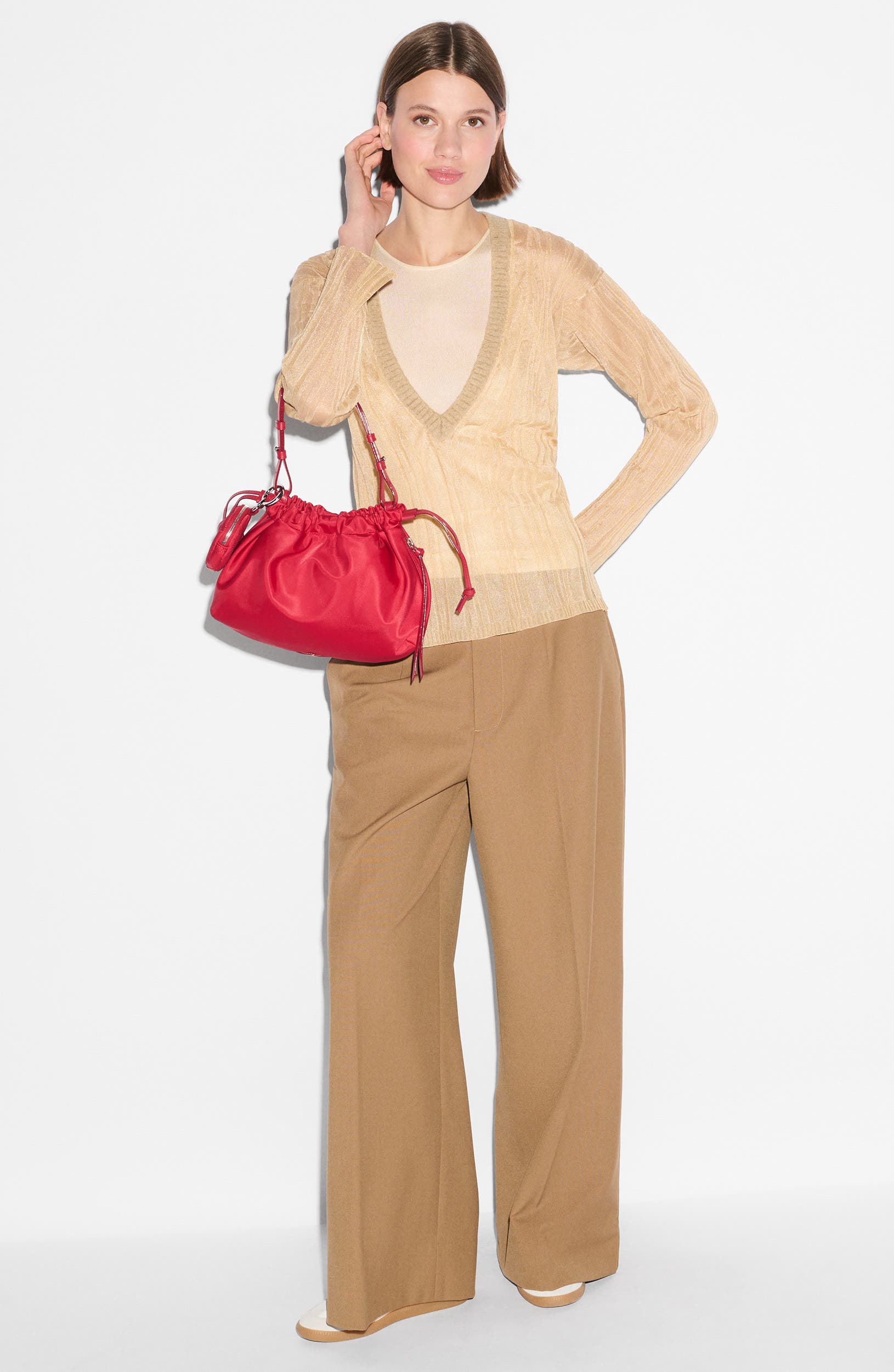 Small Waverly Shoulder Bag, Alternate, color, APPLE
