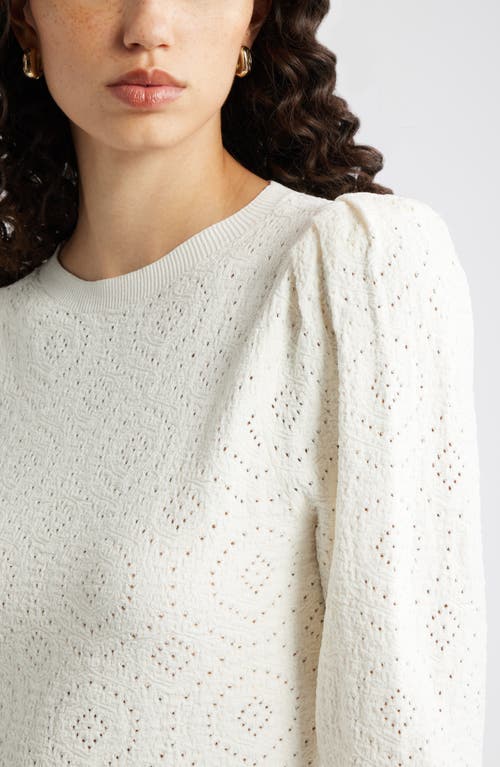 Nordstrom Lacy Open Stitch Sweater In Animal Print