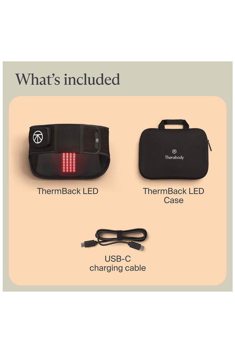 TheraBack LED Light & Vibration Therapy Device, Alternate, color, BLACK