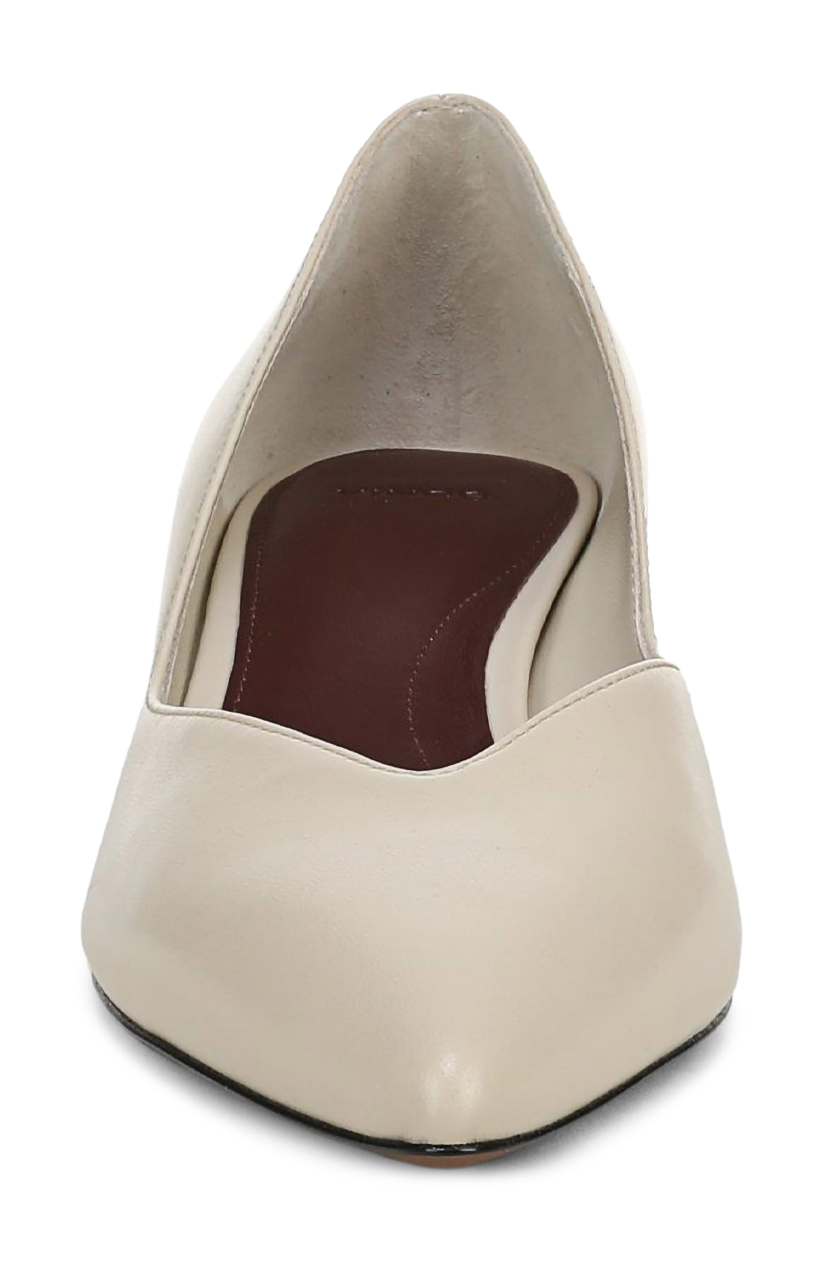 Hallie Pointed Toe Leather Pump, Alternate, color, MOONLIGHT