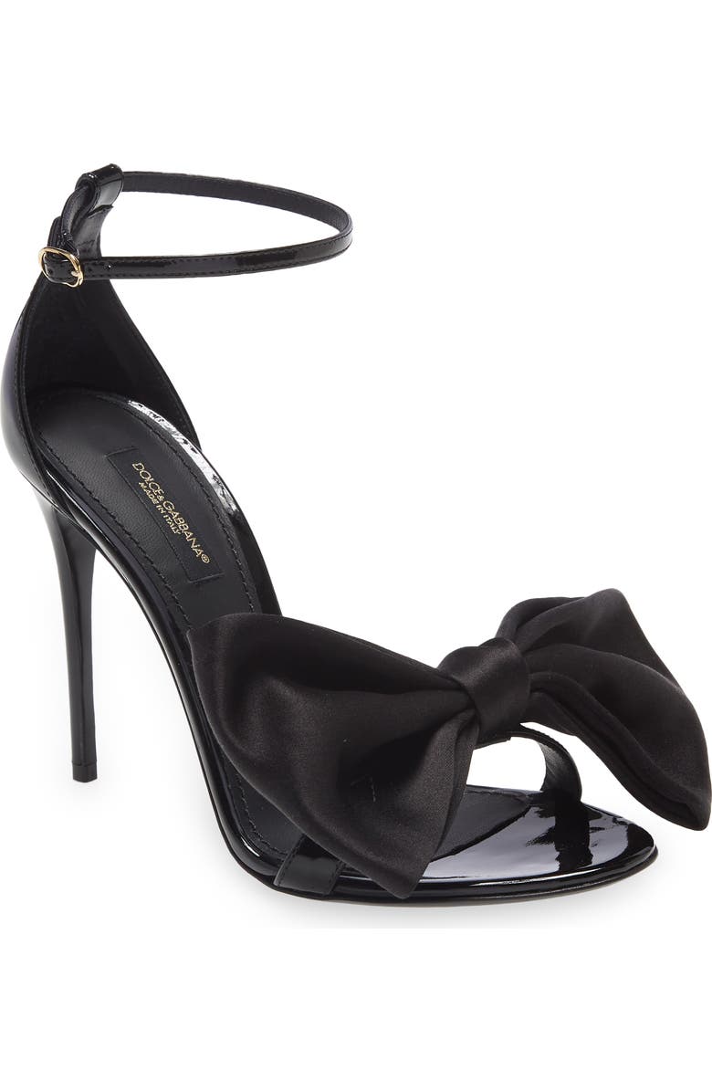 Dolce&Gabbana Keira Bow Stiletto Sandal, Main, color,