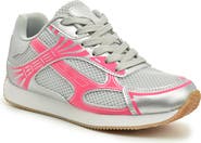 Nicole Miller Metallic Mesh Sneaker