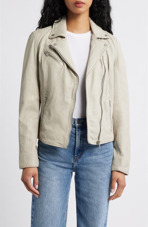 Sofia Lambskin Moto Jacket