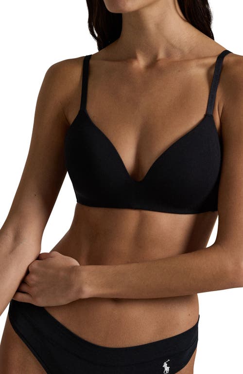 Polo Ralph Lauren Wireless Plunge Bra In Black