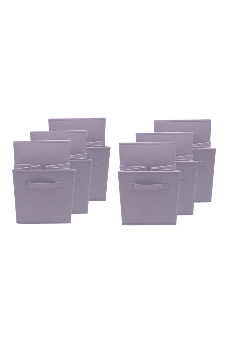 Foldable Storage Cube Basket Bin - Set of 6 - Pastel Purple, Alternate, color, PASTEL PURPLE