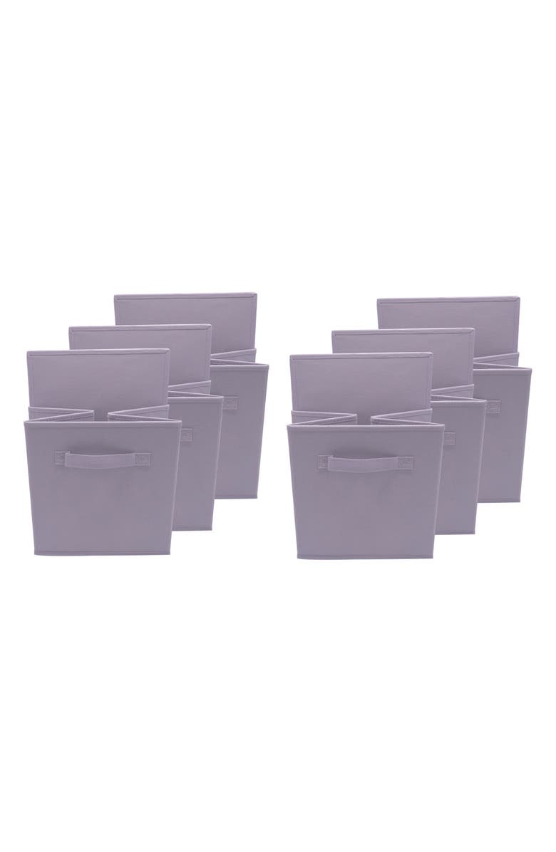 SORBUS Foldable Storage Cube Basket Bin - Set of 6 - Pastel Purple, Alternate, color, Pastel Purple
