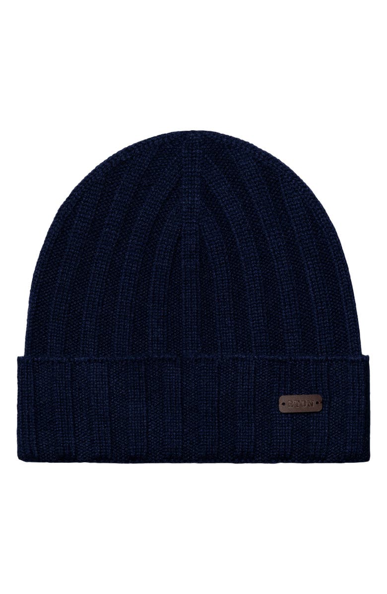 Eton Cashmere Beanie, Main, color, Navy