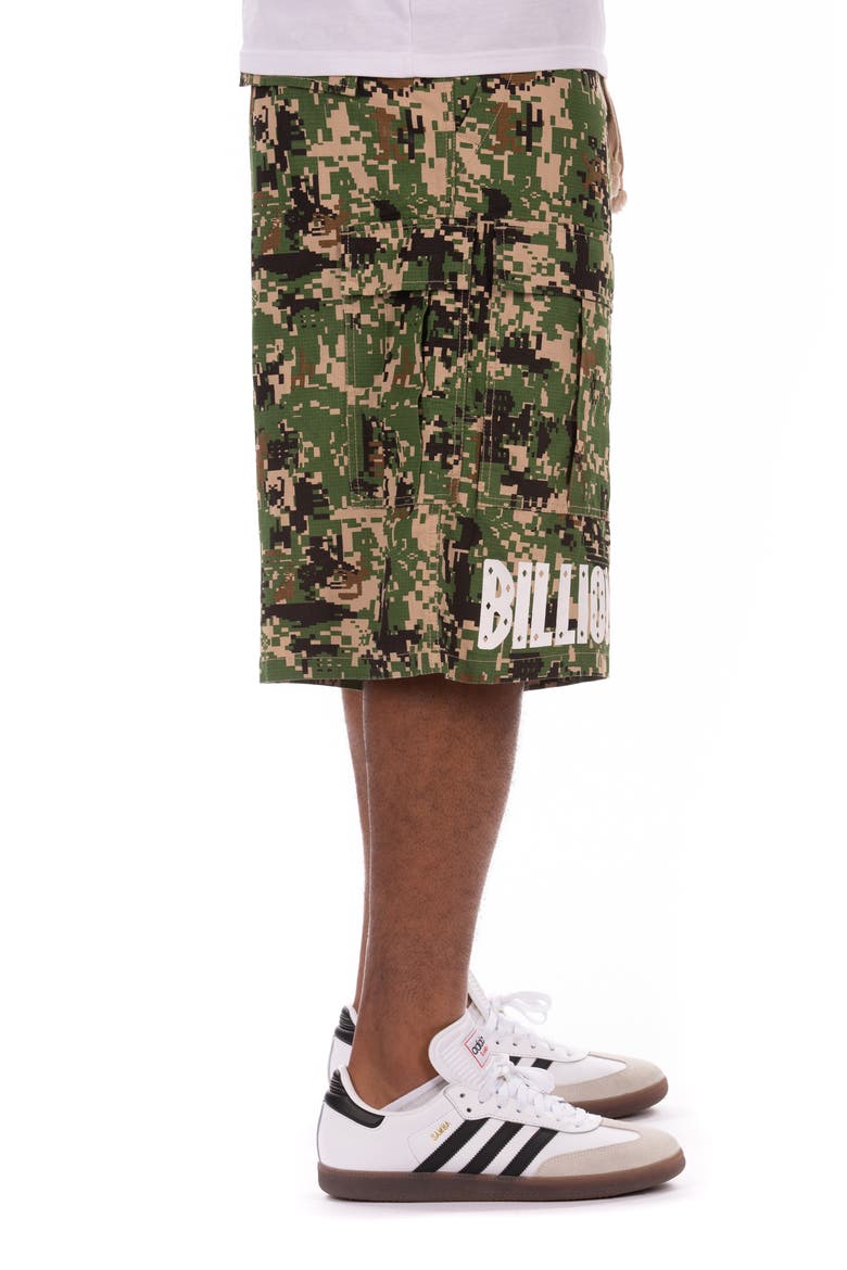 Camo Cargo Shorts, Alternate, color, SESAME