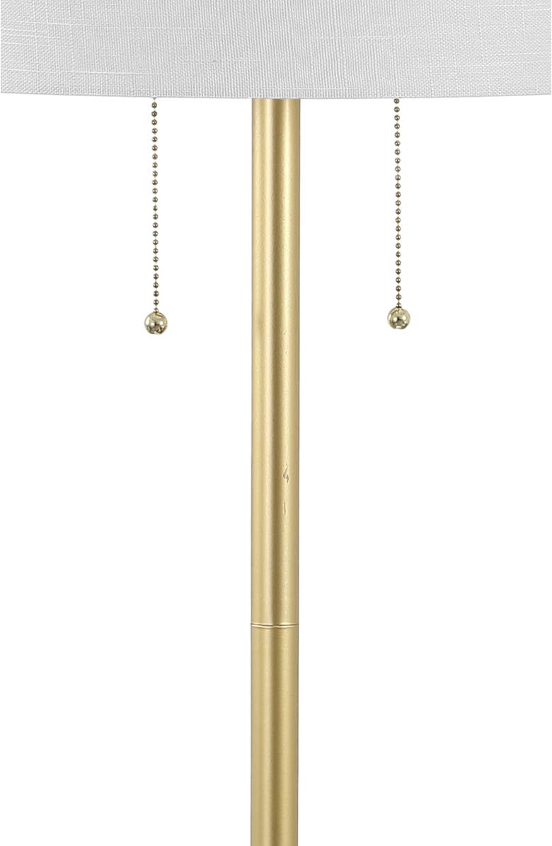 JONATHAN Y Newman 61.5" Transitional Glam Metal LED Floor Lamp, Gold Painting, Alternate, color, Gold Painting