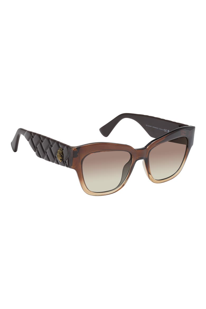 53mm Cat Eye Sunglasses, Alternate, color, BROWN GRADIENT