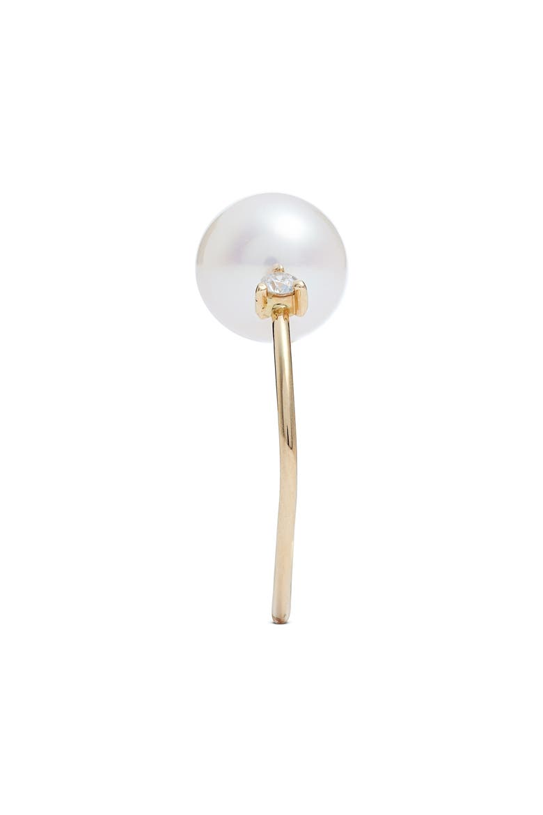 Akoya Pearl & Diamond Open Ring, Alternate, color, YELLOW GOLD/ PEARL/ DIAMOND