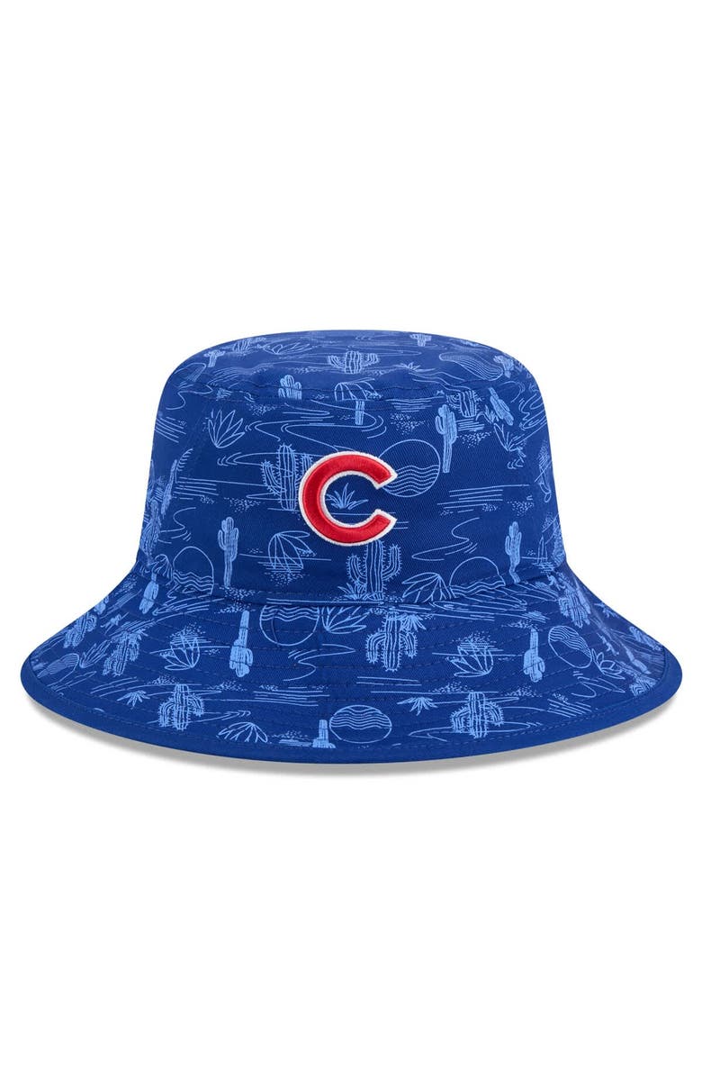 New Era Men's New Era  Royal Chicago Cubs 2025 Spring Training All Over Print Bucket Hat, Alternate, color, 