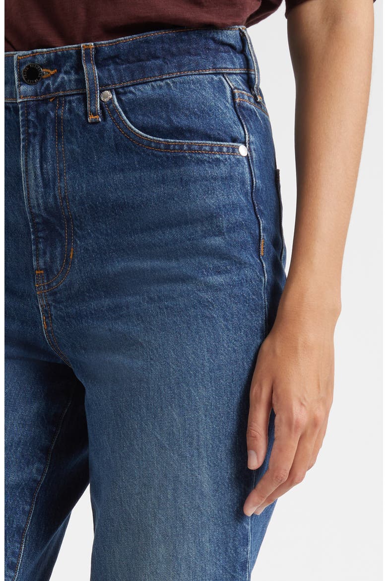 Dylan High Waist Ankle Straight Leg Jeans, Alternate, color, ROADSIDE BLUE
