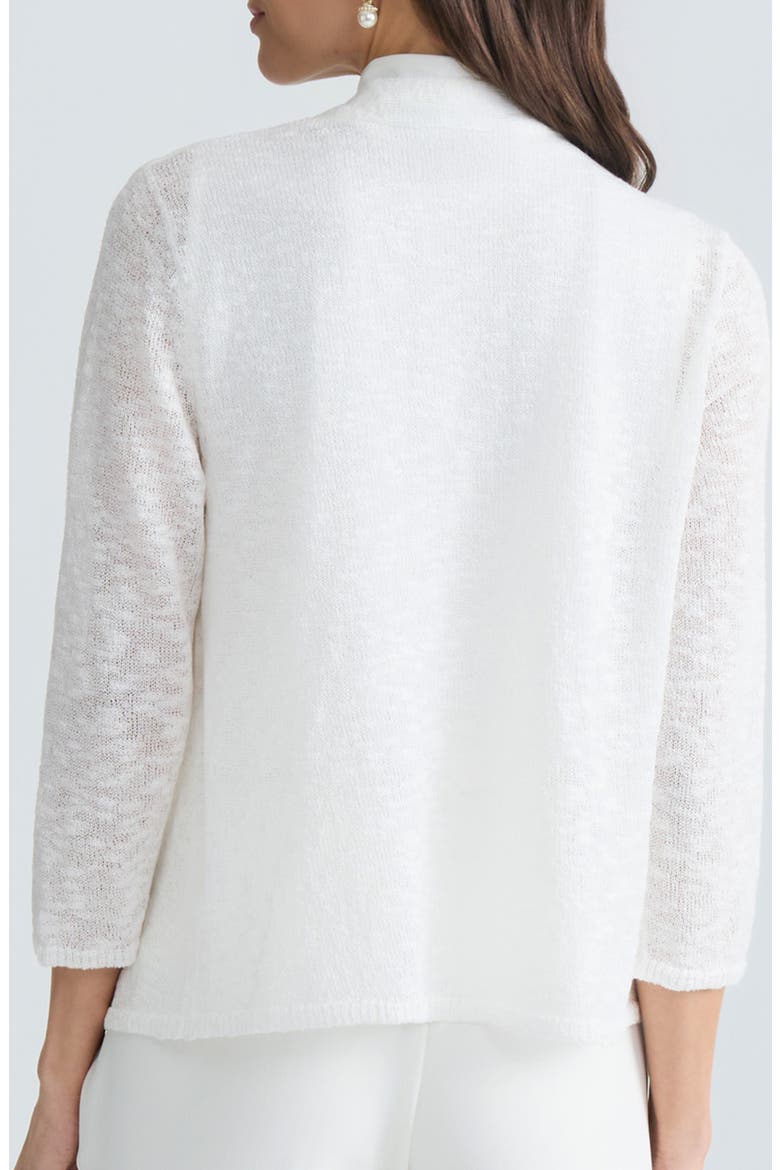 Open Front Slub Cardigan, Alternate, color, VANILLA ICE