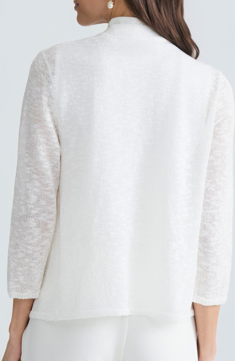 KASPER Open Front Slub Cardigan, Alternate, color, 