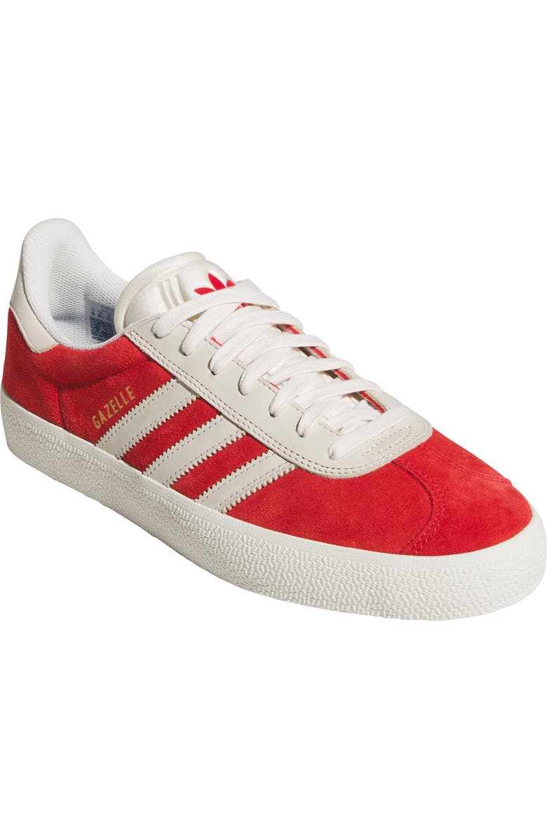 adidas Gender Inclusive Gazelle ADV Skate Shoe, Main, color, Better Scarlet