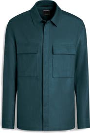 ZEGNA Oasi Linen Twill Overshirt