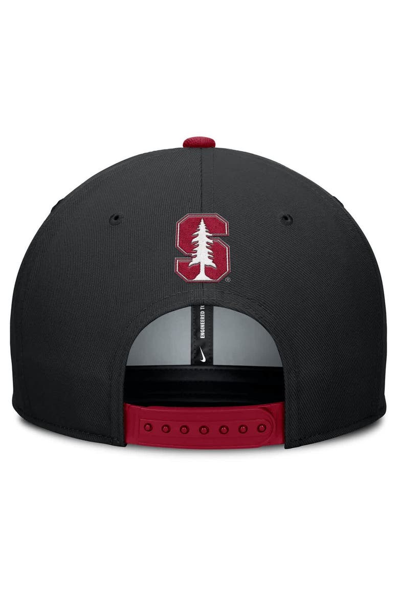 Men's Nike Black/Cardinal Stanford Cardinal 2025 Sideline Campus Pro Local Snapback Hat, Alternate, color, Black