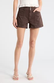 PAIGE Olivia Cargo Denim Shorts