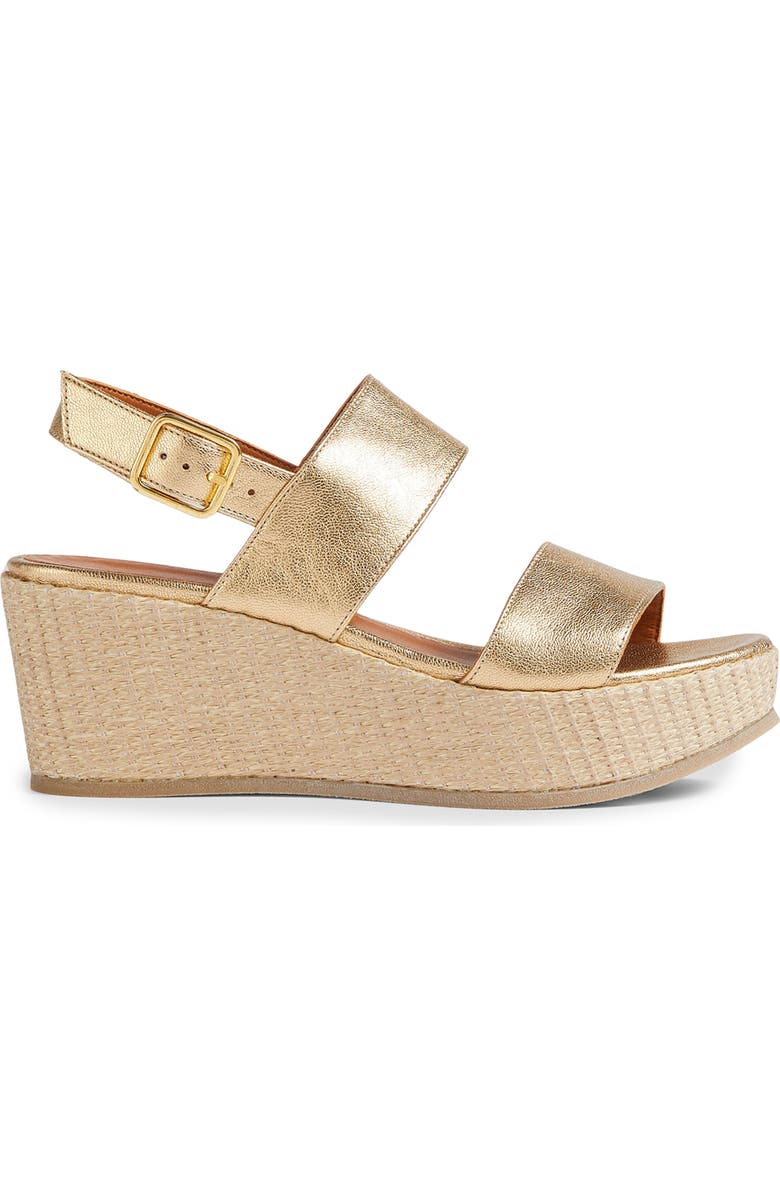 LK Bennett Adiana Platform Slingback Sandal, Alternate, color, Soft Gold