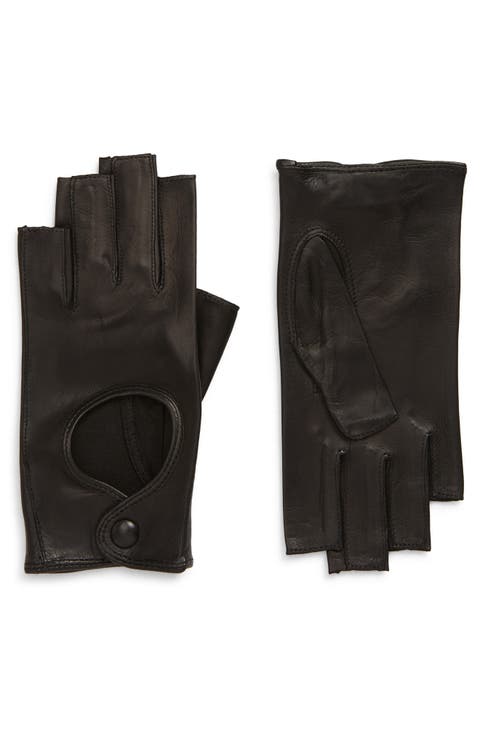 Three Quarter Fingerless Driving Gloves