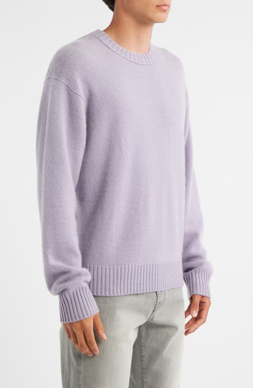 Frame Cashmere Crewneck Sweater In Purple