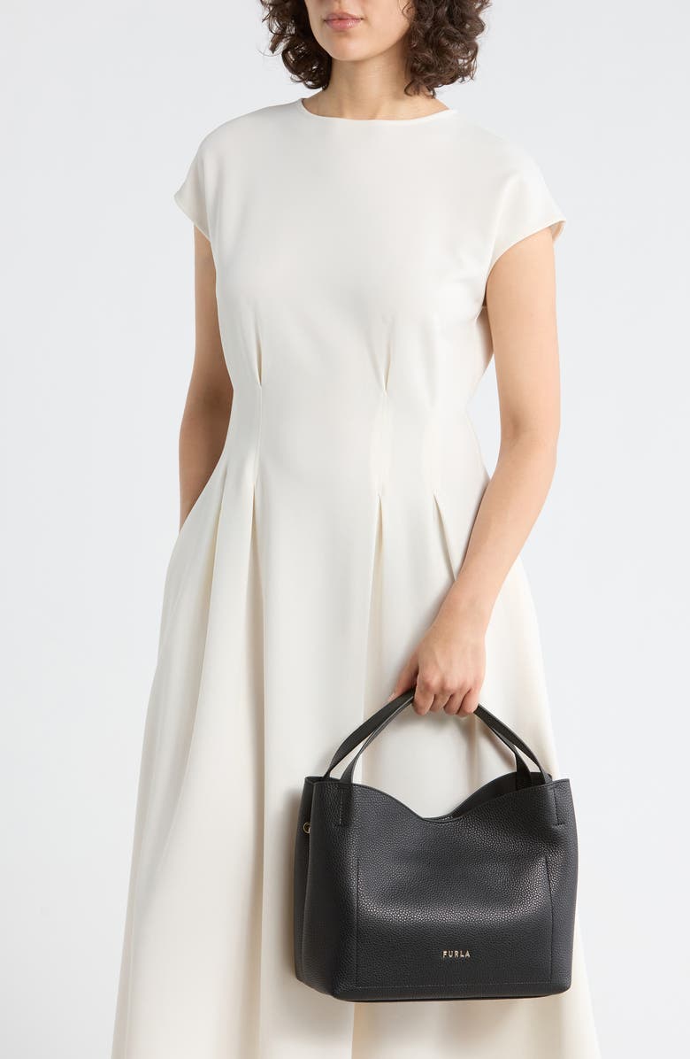 Furla Petunia Hobo Shoulder Bag, Alternate, color, Nero