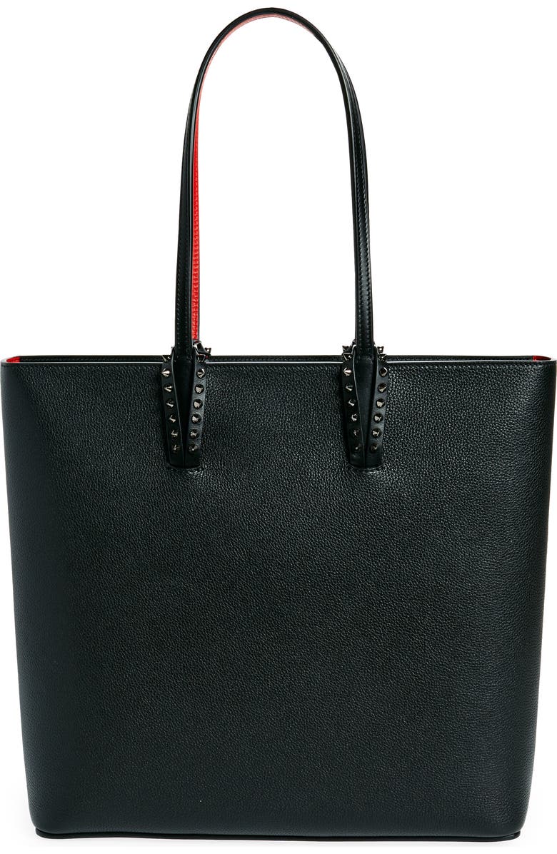 Christian Louboutin Cabata Leather Tote, Main, color, Black