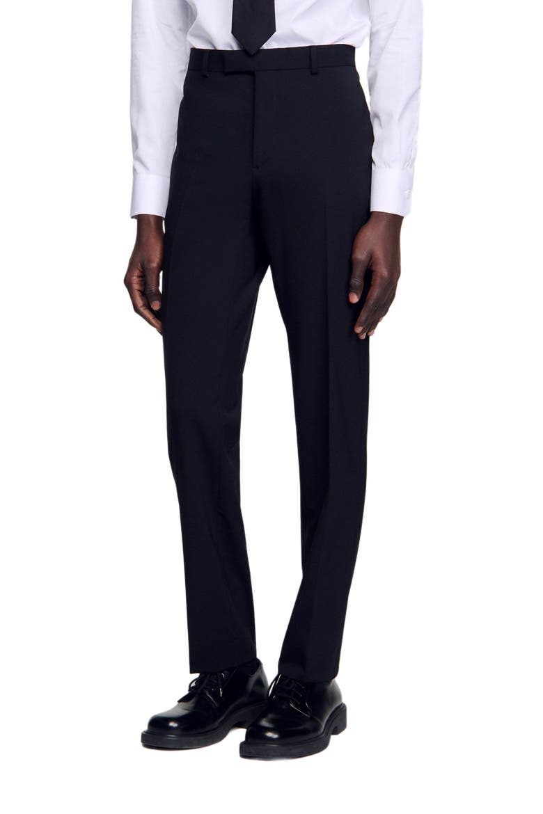 Classic suit trousers, Main, color, Black