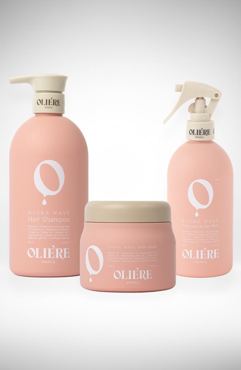 Oliere Paris Hydra Wave Essential Curl-Care Hair Care Trio, Main, color, NO COLOR