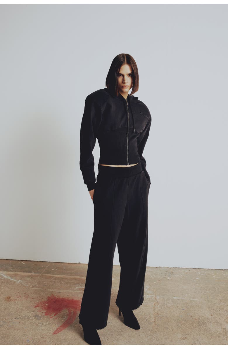 PCFG Pure Cotton Your *Itch Corset Zipped Hoody, Main, color, Black